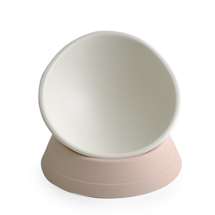 Non-Slip Cat Bowl with Adjustable Angle for Flat-Faced Cats